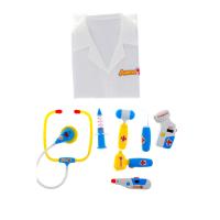 Игровой набор "Доктор +" с халатом (свет, звук), 8 предметов