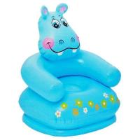 Надувное кресло Happy Animal - Бегемот, голубой