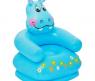 Надувное кресло Happy Animal - Бегемот, голубой