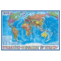Карта мира "Политическая" с ламинацией, 1:3200000, 101 x 70 см