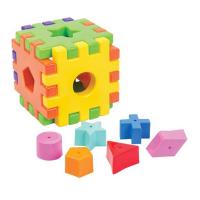 Пластиковый сортер "Кубик", 12 предметов