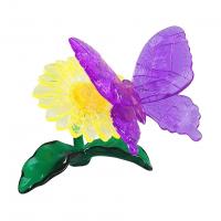 Кристальный 3D-пазл "Фиолетовая бабочка", 38 элементов