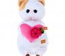 Мягкая игрушка "Кошечка Ли-Ли" с розовым сердечком, 27 см