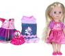 Кукла "Хелло Китти" - Машенька в розовом с набором одежды, 15 см