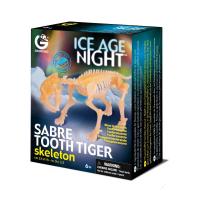 Сборная модель Ice Age Night - Скелет Саблезубого тигра