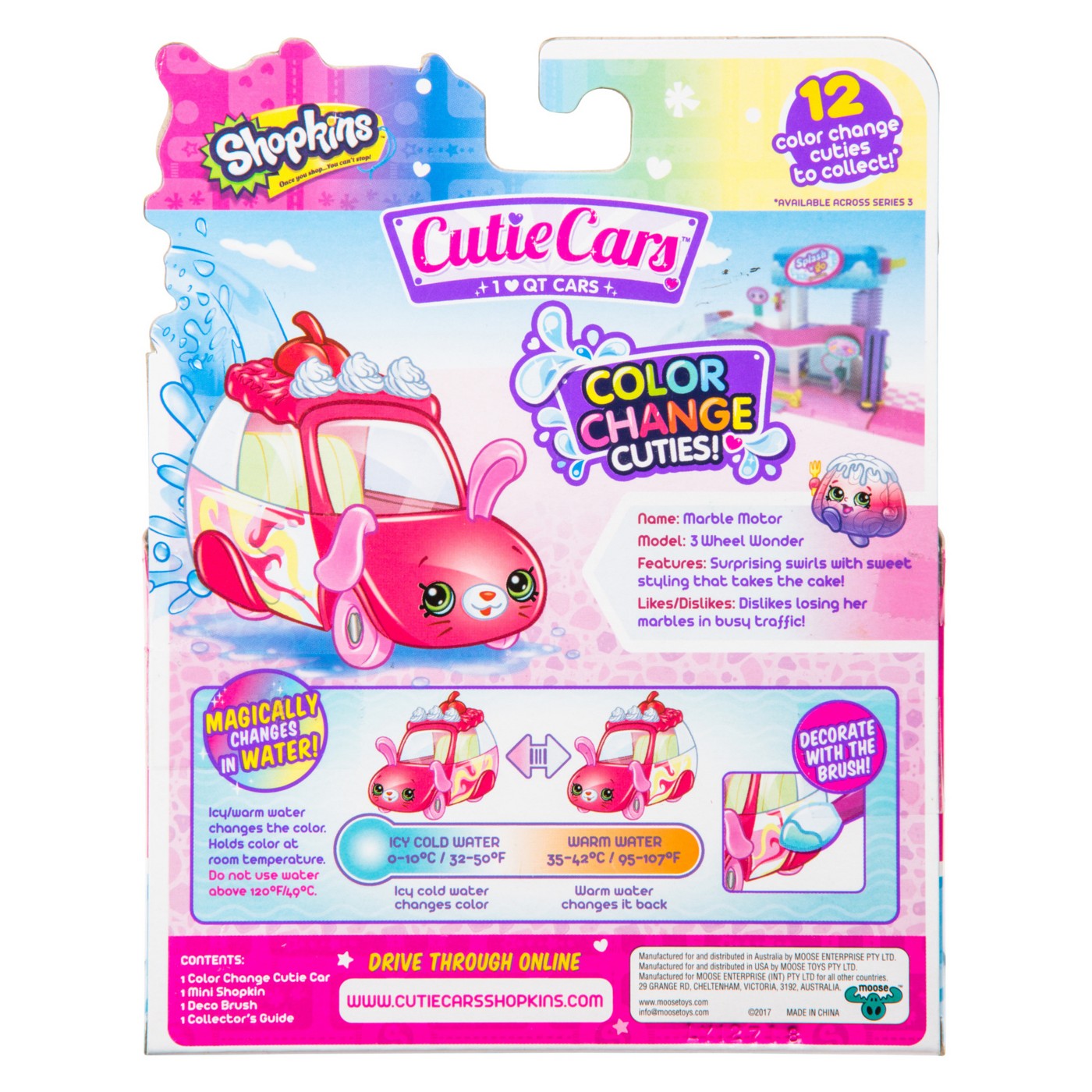 Меняющая цвет машинка Cutie Cars - Marble Motor