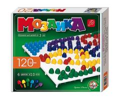 Детская мозаика, 120 элементов, 6 цветов