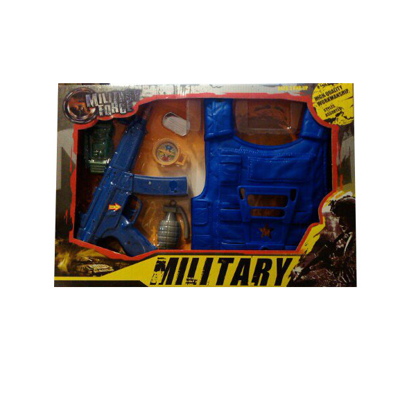 Игровой набор военного Military Force с синим бронежилетом