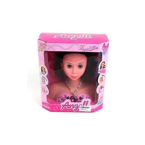 Кукла-манекен для создания причесок Angel, в розовом