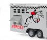 Модель грузовика Mercedes Benz Actros для перевозки лошадей, 1:50