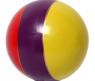 Полосатый лакированный мяч, 15 см