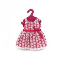 Одежда для кукол "Платье с гипюром", розовое