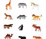 Набор "В мире животных" - Дикие животные, 12 фигурок