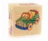 Набор из 4 деревянных кубиков-пазлов "Транспорт"