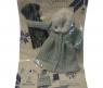 Одежда для кукол "Виана" - Пальто с меховым воротничком, голубое