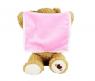 Интерактивная игрушка "Мишка играет в прятки" с розовым одеялом