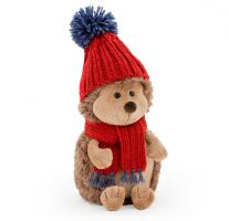 Мягкая игрушка "Ежик Колюнчик" в красной шапке, 15 см