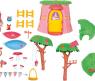 Игрушечный домик-дерево для мини-куклы Chou Chou "Лисичка" (свет, звук)