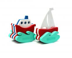 Набор игрушек-конструкторов для купания "Кораблик и парусник"