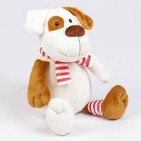 Мягкая игрушка "Пес Тобик в шарфе", 38 см