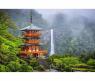Пазл Travel Collection - Пагода у водопада, 560 элементов