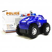 Машинка-перевертыш на батарейках "Полиция", синяя, 11.5 см