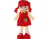 Мягкая кукла "Девочка" в платье с клубничкой, 35 см