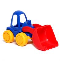 Игрушечный трактор "Нордик", синий с желтыми колесами