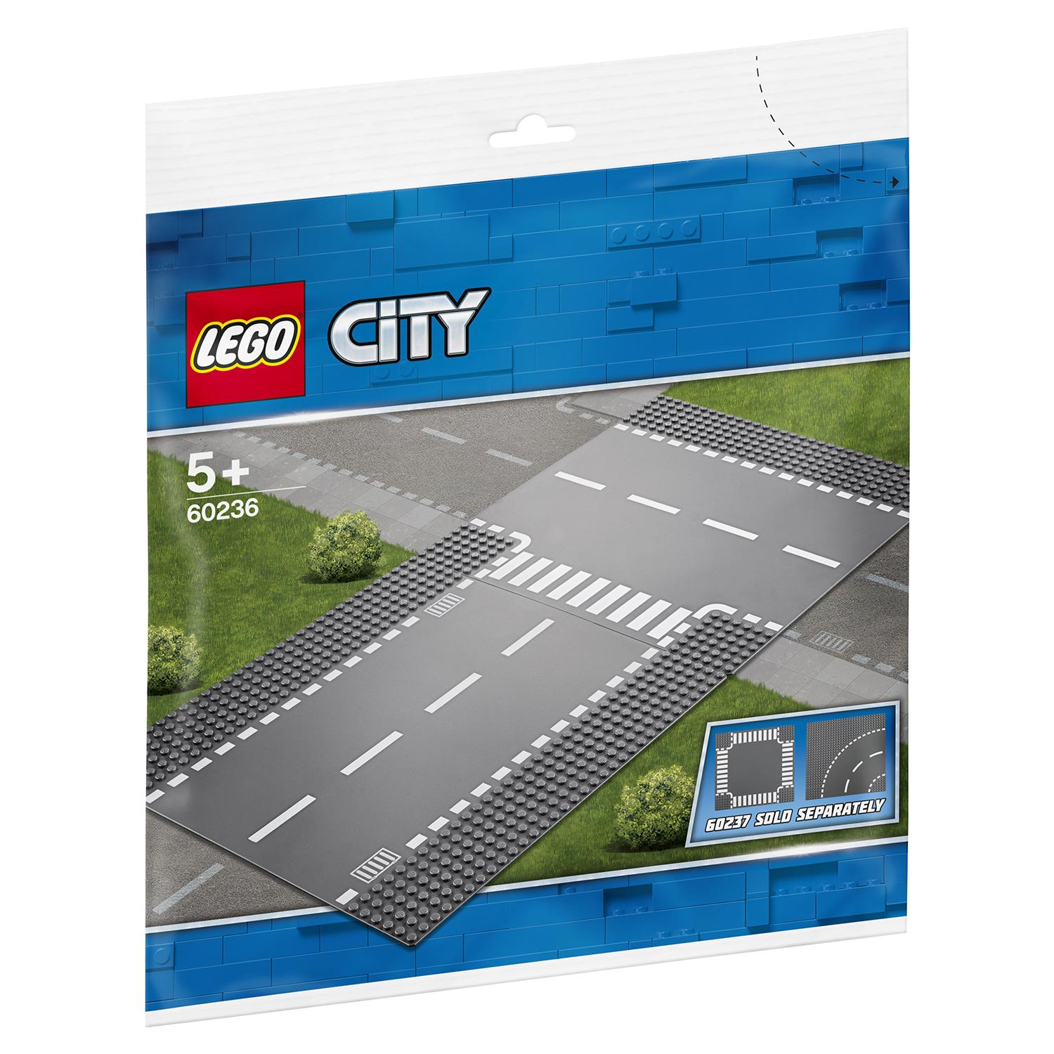 Конструктор LEGO City - Прямой и Т-образный перекресток