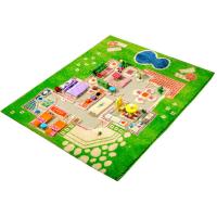 Детский игровой 3D-ковер "Домик", зеленый, 80 х 100 см