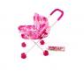 Классическая коляска-люлька Baby для кукол, розовая