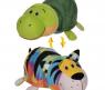 Мягкая игрушка "Вывернушка" 2 в 1 - Радужный Тигр-Черепаха, 40 см