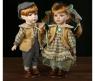 Набор из 2 коллекционных кукол из керамики "Парочка Антонина и Артем", 30 см