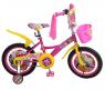Двухколесный велосипед со страховочными колесами "Барби"