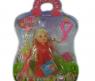 Кукла-брелок Beily в красном платье с аксессуарами, 10 см