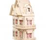 Сборная деревянная модель "Кукольный домик", 182 детали