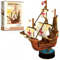 Объемный 3D-пазл "Корабль Санта Мария", 93 элементов