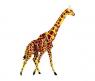 Сборная деревянная модель "Жираф", серия М, цветная