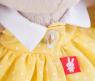 Мягкая игрушка "Зайка Ми в желтом платье в горошек", 15 см