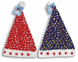 Новогодняя шапка Деда Мороза с мигающими звездами "Ночное небо", 28 х 30 см
