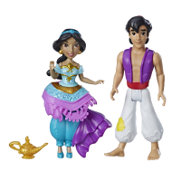 Игровой набор "Принцессы Диснея" Royal Clips - Жасмин и Аладдин