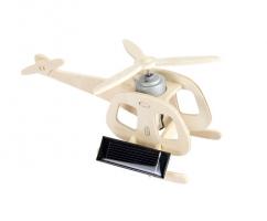 Деревянный 3D-пазл "Вертолет" (на солнечной батарее)