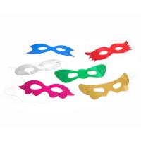 Набор цветных бумажных карнавальных масок, 6 штук