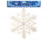 Набор из 4-х новогодних украшений "Снежинка", 24 см