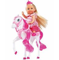 Кукла Еви - Принцесса и королевский конь, 12 см