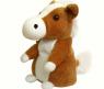 Интерактивная игрушка-повторюшка "Лошадка", коричневая, 14 см