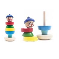 Деревянная игрушка "Клоун" - Пирамидка 2