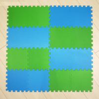 Мягкий пол "Универсальный", зелено-синий, 16 элементов