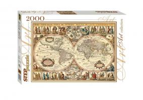 Пазл Art Collection "Историческая карта мира", 2000 дет.