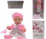 Интерактивный пупс Baby Doll Premium в платье и вязаном балеро (звук), 28 см